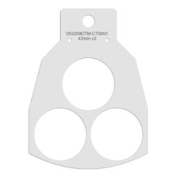 Tablet-Rondell-Erweiterung für Primera Eddie Lebensmitteldrucker mit 3 Kreisen, 42 mm...